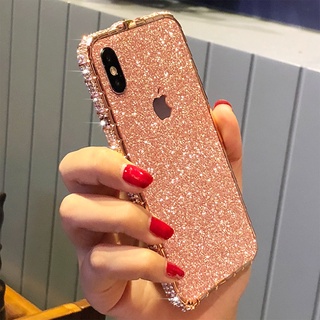 Xnyocn Sang Trọng Kim Cương Ốp lưng 2020 Kim Cương Giả Kim Loại Ốp Lưng Lấp Lánh Cho iPhone 14 ProMax 13 Pro 6S Pluss 7 8 X XR 11 Pro Max 12 Mini K03