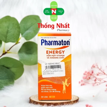 Viên uống giảm mệt mỏi tăng sức đề kháng Pharmaton Energy nhân sâm G115 hộp 30 viên