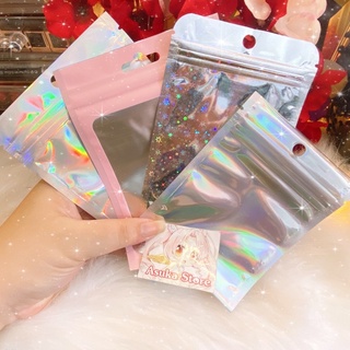set 5 Túi Zip Hologam_ Bọc Zipper Đựng Vật Dụng Đa Năng
