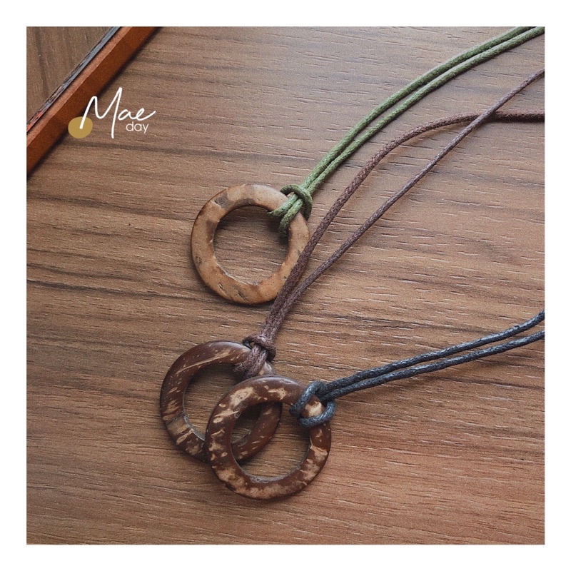 Vòng Sumi - Vòng cổ / dây chuyền, vòng tay khoen gỗ vintage tuỳ chỉnh kích thước