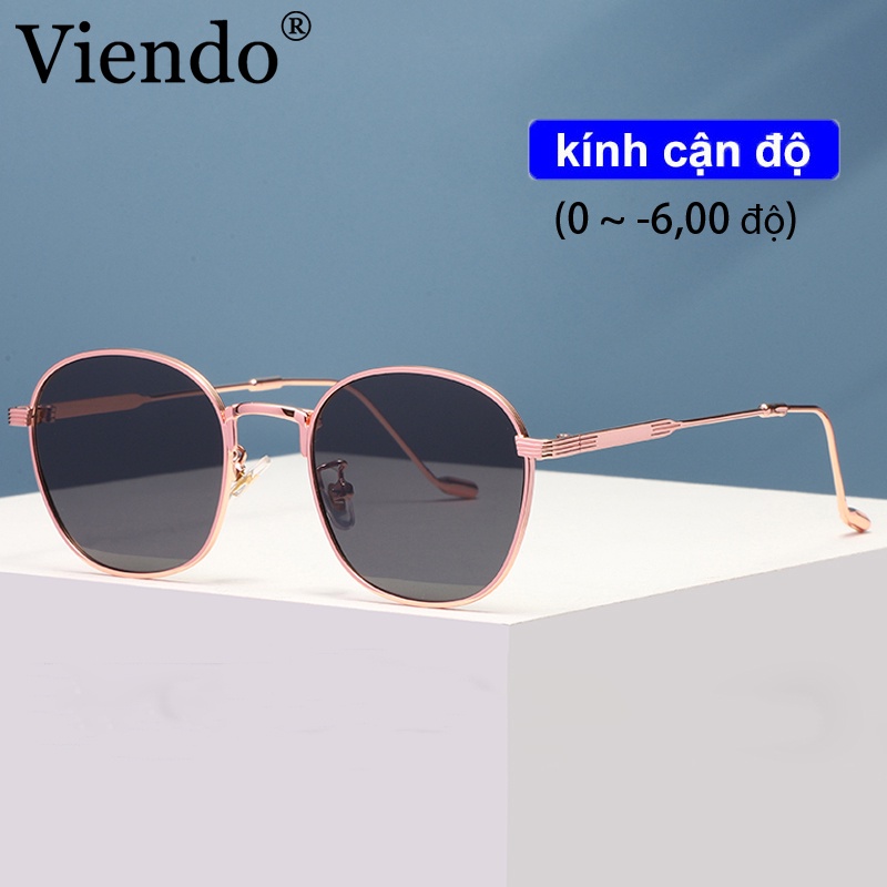 Kính Mát VIENDO Chống Tia Bức Xạ UV400 Có Độ Cận 0-6.00 Độ Thời Trang Cho Nam Và Nữ (cắt Kính Độ Theo Yêu Cầu Phải)