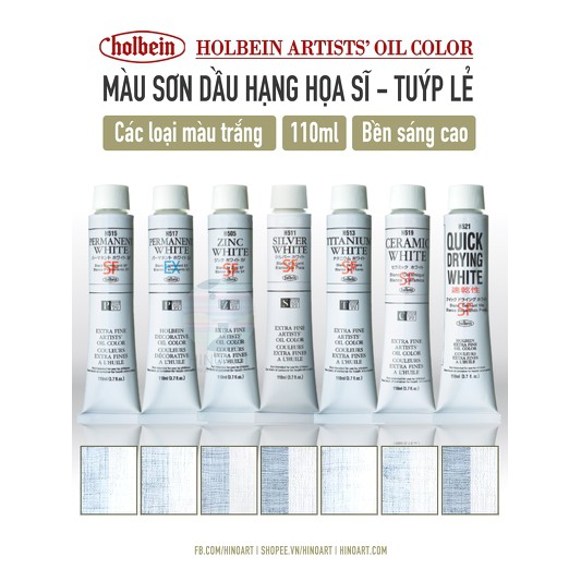 Holbein Extra Fine Artists' Oil Color 110ml Ceramic White