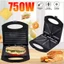Máy kẹp bánh mì HAEGER RAF 750W gia nhiệt kép, chống dính telfon siêu bền