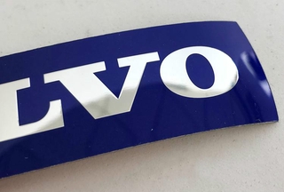 Volvo v40xc60s80s60v60 lưới tản nhiệt phía trước Logo nhãn dán logo chữ xanh