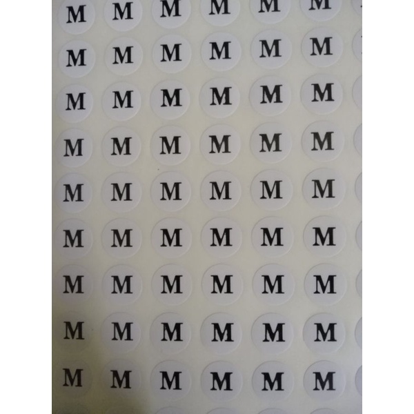 Tem dán size quần áo, 70 miếng dán quần áo DECAL SIZE _NHẬN IN NHÃN MÁC THEO YÊU CẦU_