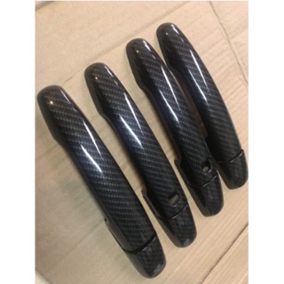 Ốp tay nắm cửa, hõm cửa, nắp xăng xe Suzuki XL7 2020- HIỆN NAY - Mẫu Vân Carbon cao cấp