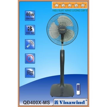 Quạt cây đứng điều khiển từ xa vinawind/ Quạt cây điện cơ Thống Nhất/Quạt cây vinawind QĐ 400 XMS Huy Anh