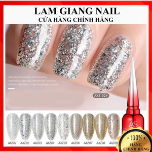 SET Sơn gel AS mã AXZ mẫu chai đỏ nhọn 9 chai 15ml siêu HOT siêu xịn