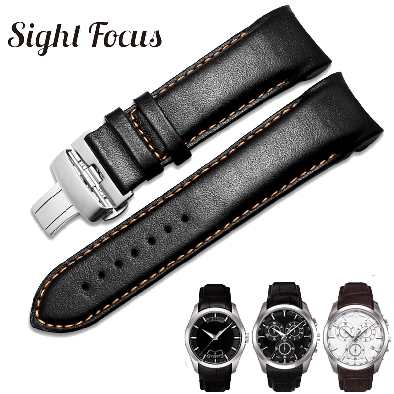 Bargain High Quality Leather Watch Strap T013.420.16.051.10_K0033782 main image 1