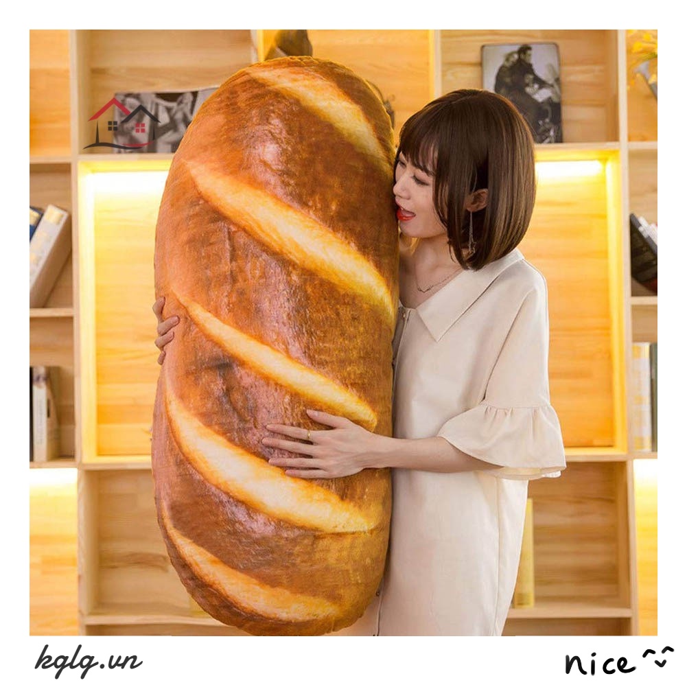 Hãy trải nghiệm sự kết hợp tuyệt vời giữa gối ôm và bánh mì 3d ngộ nghĩnh, dễ thương. Với sản phẩm này, bạn không chỉ sẽ có một giấc ngủ êm ái mà còn có cảm giác bồng bềnh như đang ôm chặt chiếc bánh mì cực yêu.