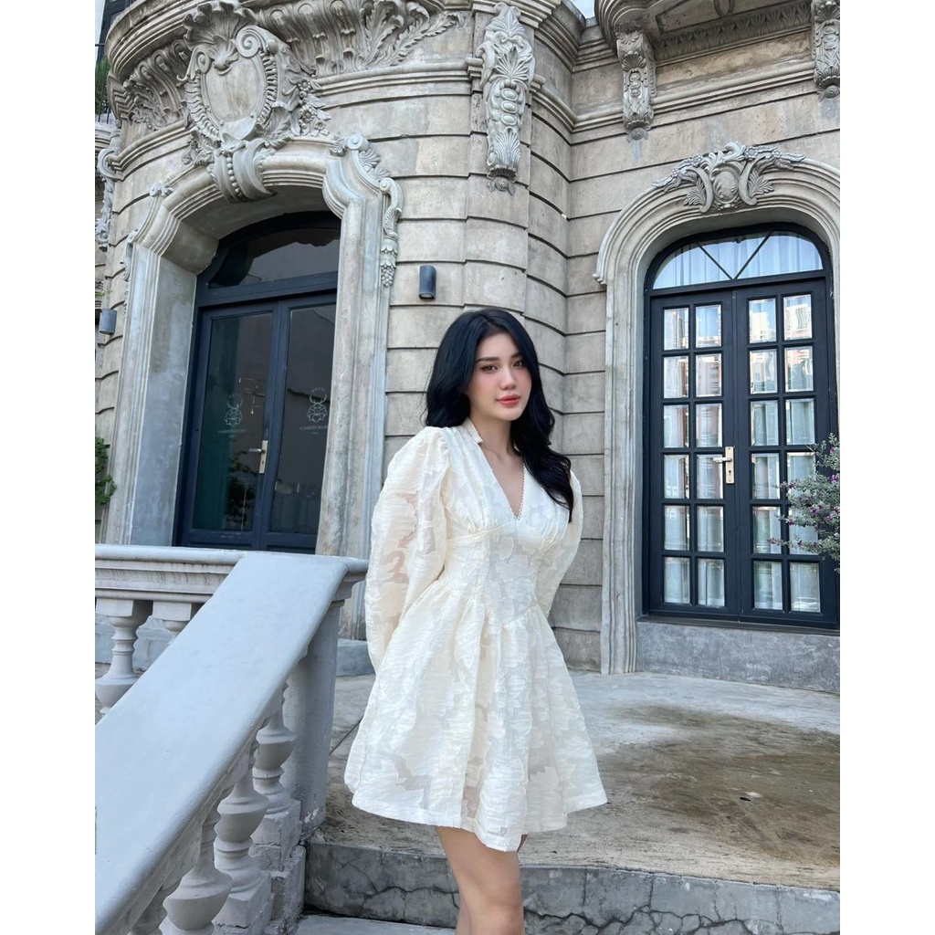 ĐẦM VÂN HOA CỔ TRỤ ⚡HỎA TỐC⚡ MEOINDAHOUSE