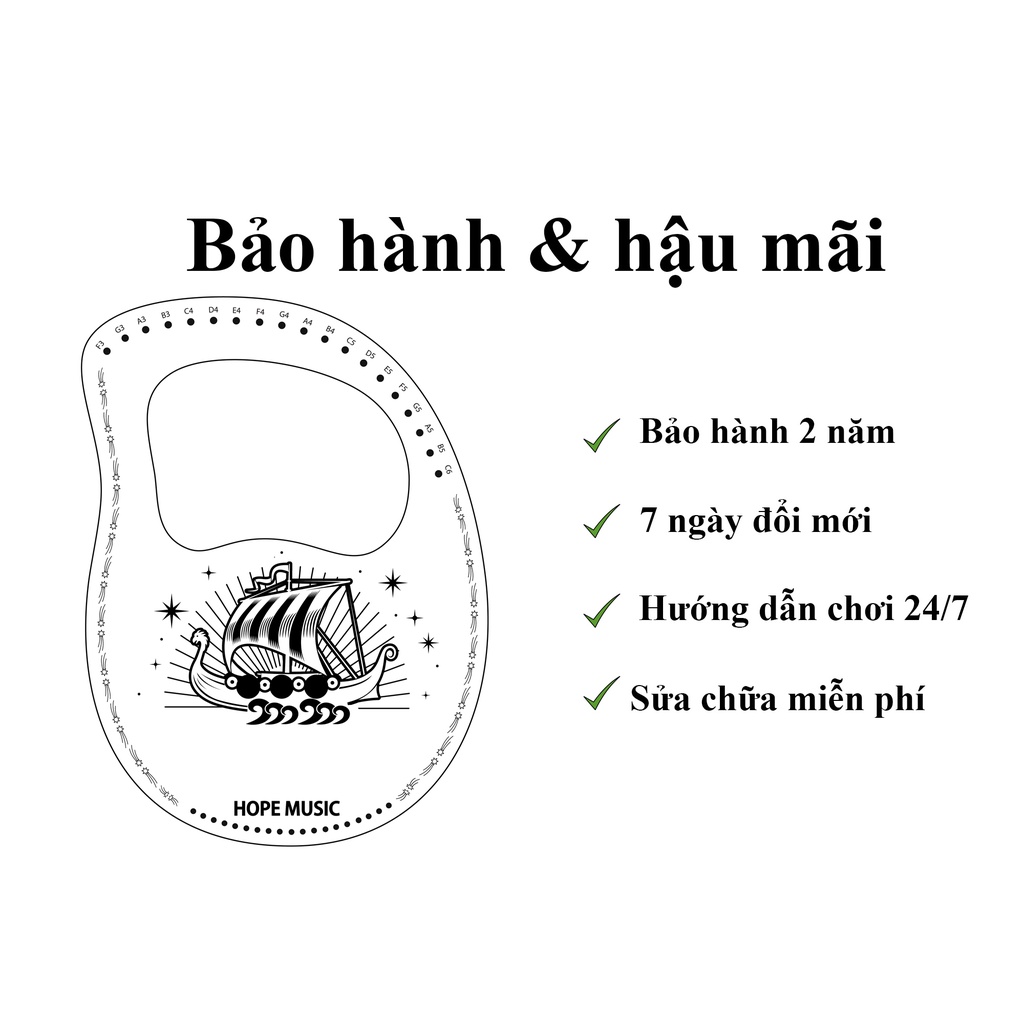 Đàn Lyre 16 dây 19 dây  - Tặng full phụ kiện