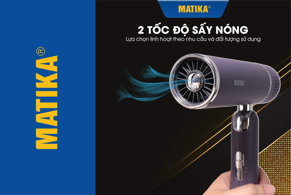 Mô tả Máy Sấy Tóc MATIKA Công Suất 1600W MTK-3316 - 3