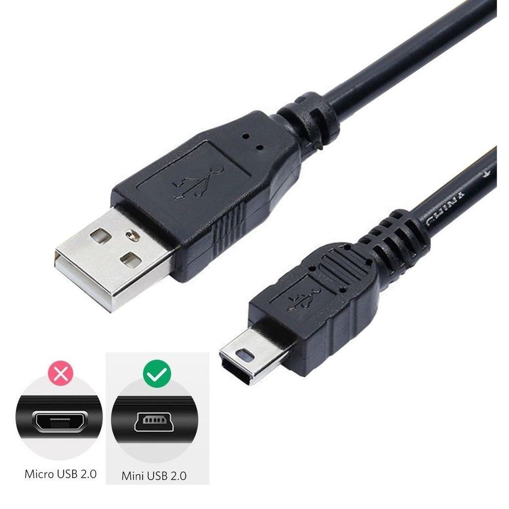 [Giao hàng nhanh] Cáp USB mini 0.5M / 1M / 1.5M / 2M / 3M USB sang Mini USB Cáp dữ liệu sạc nhanh cho máy ảnh điện thoại Mp3 Mp4
