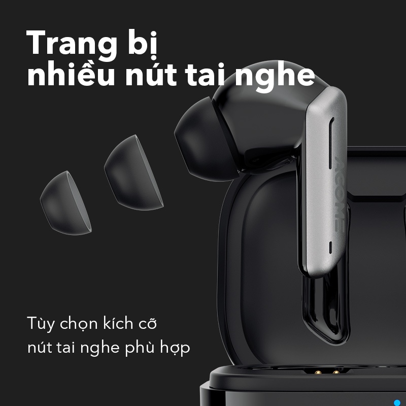 Tai Nghe Bluetooth ACOME Airdots T6 TWS Công Nghệ Bluetooth 5.3 Nút Cảm Ứng  Điều Khiển Linh Hoạt | Shopee Việt Nam