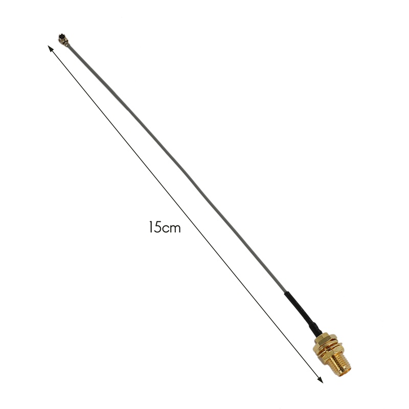IPX / u.fl sang SMA Jack nữ vách ngăn cáp đuôi lợn Mini-PCI 15cm RF Assemblies Vàng