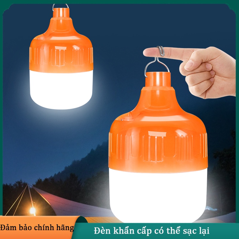 Bóng Đèn Led Sạc Pin Tích ,đèn led sạc pin ánh sáng trắng, có móc treo ...