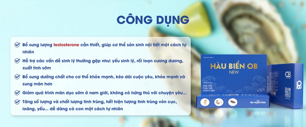Mô tả Tinh Chất Hàu Biển Ob New GrowGreenAz Bổ Sung Nhân Sâm, Hải Sâm-Tăng Cường Sinh Lý, Bổ Tinh Trùng Oyster plus - 4
