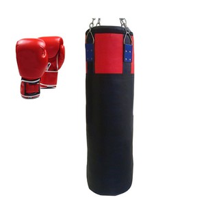 Bao Cát Đấm Bốc Boxing 100cm Nhồi Sẵn Da 3 Lớp Siêu Bền Đại Nam Sport + Tặng Găng Đấm Bốc