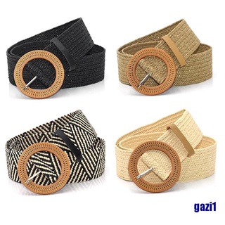 Thắt lưng đan cói co giãn phong cách boho cổ điển cho nữ