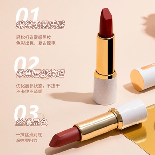 MYG Son môi không thấm nước và chống thấm mồ hôi màu ống nhỏ màu trắng