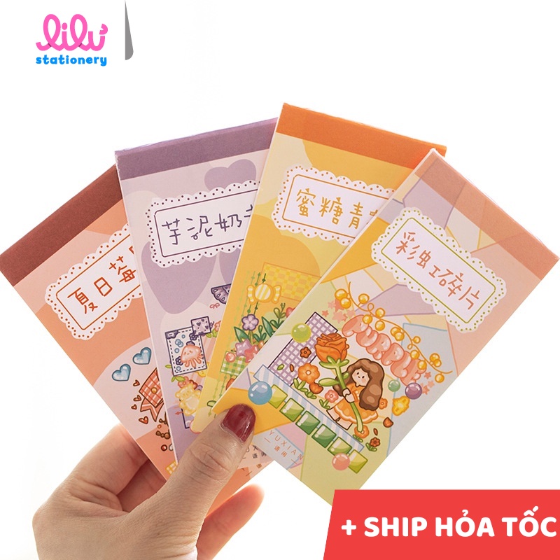 Sticker cute trang trí 20 trang dễ thương HD175-K53 DIY sổ tay sáng tạo Bullet Journal scrapbook đồ đạc cá nhân.