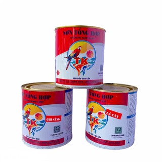 Sơn tổng hợp Kim Khí Dung Anh sơn TK sơn trên bề mặt sắt thép, đồ gỗ lọ 0,8kg
