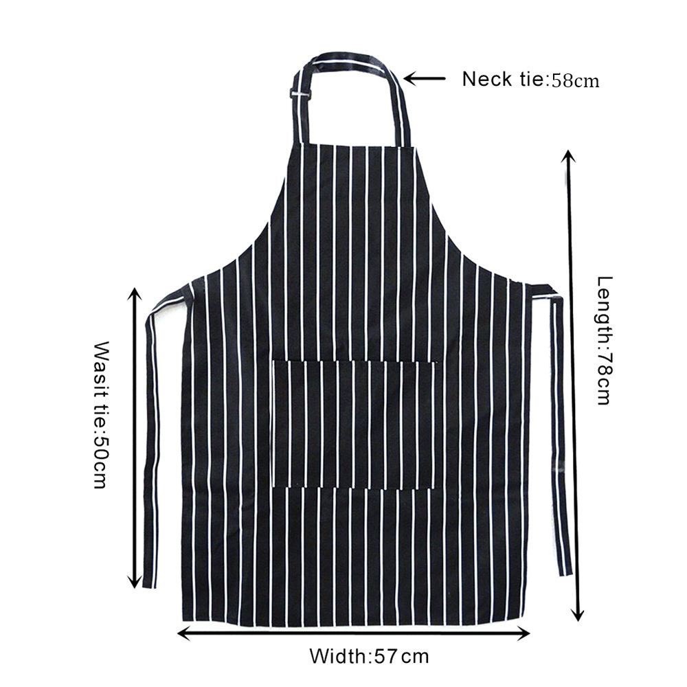 Tạp dề cắt tóc nam nữ sọc trắng đen-dùng trong barber shop,nhà bếp,pha chế,phục vụ