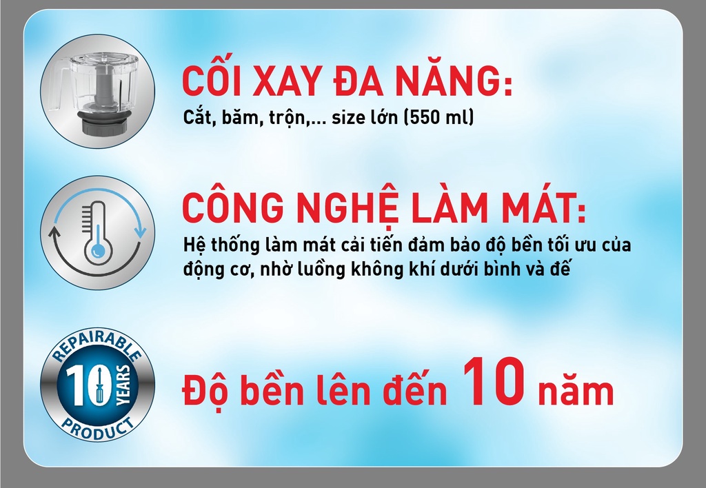 Mô tả Máy xay Tefal BlendForce+ Piano - 6