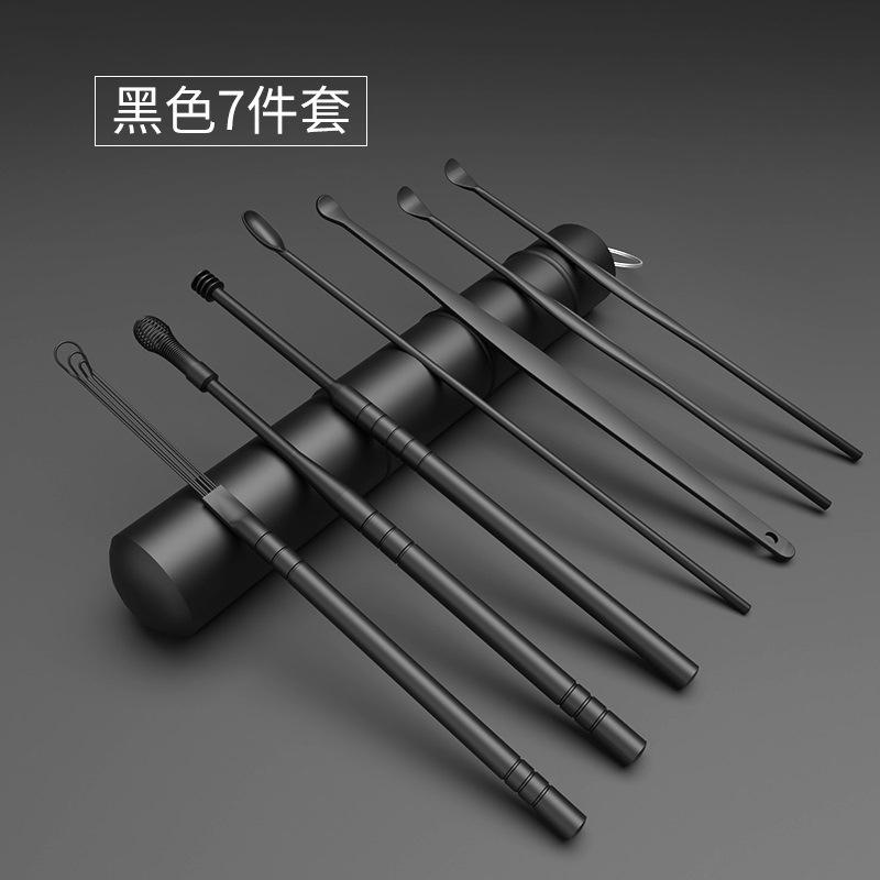 Bộ lấy ráy tai đa năng 7 món chuyên dụng cho Salon Bộ ngoáy ráy tai Cao cấp