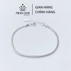 Lắc Tay Bạc Nữ Dây Mì Trơn - Minh Canh Jewelry