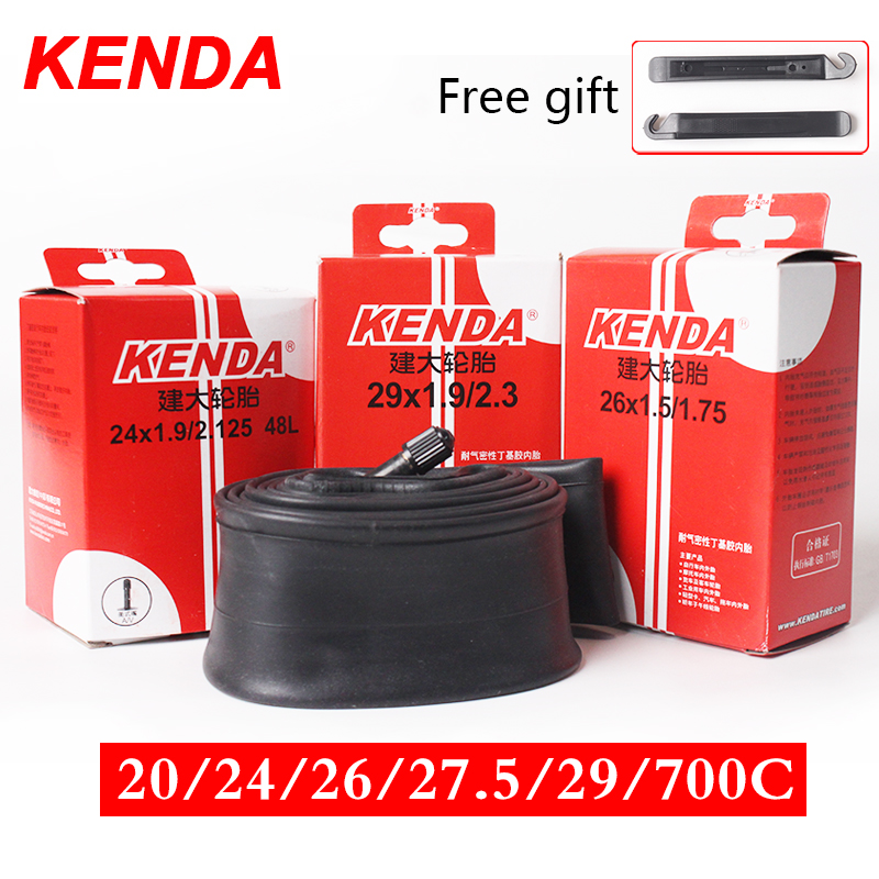 Kenda Ống Bên Trong Lốp Schrader Presta CHO Xe Đạp MTB 20 24 26 29 27.5 700C Cao Su Đường Bộ Xe Đạp Bên Trong Ống Lốp