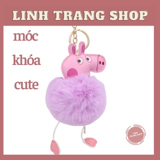 Móc Khoá Peppa Pig Kute, Móc Khoá Keychain Peppa Pig Dễ Thương