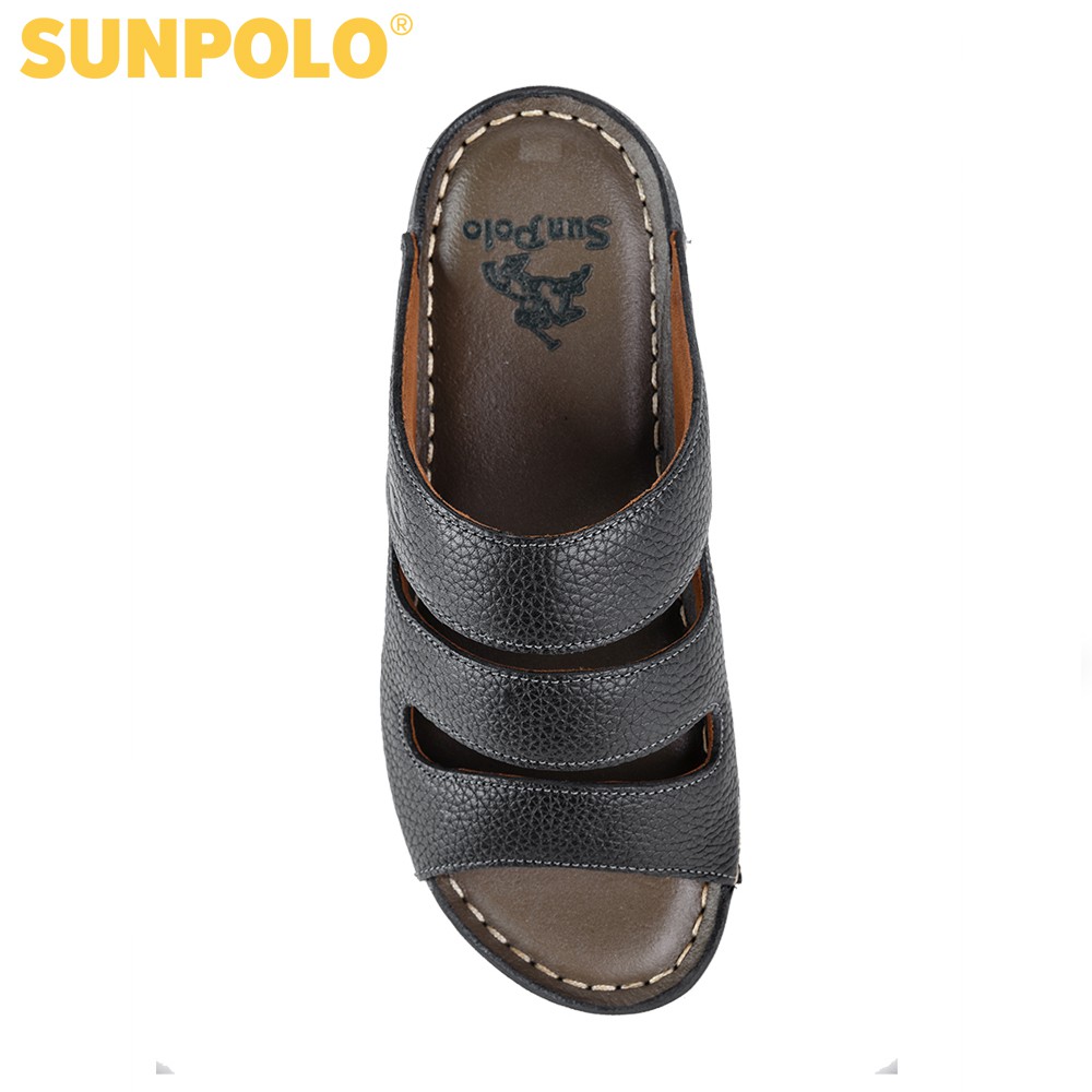 Ảnh Dép Quai Ngang Nam Da Bò SUNPOLO DQN019 3