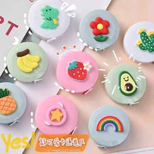 3 Hộp Thước Dây Tròn 1.5M Kèm Móc Khóa Cute - Giá Sỉ Rẻ Nhất - Thỏ Hồng VPP