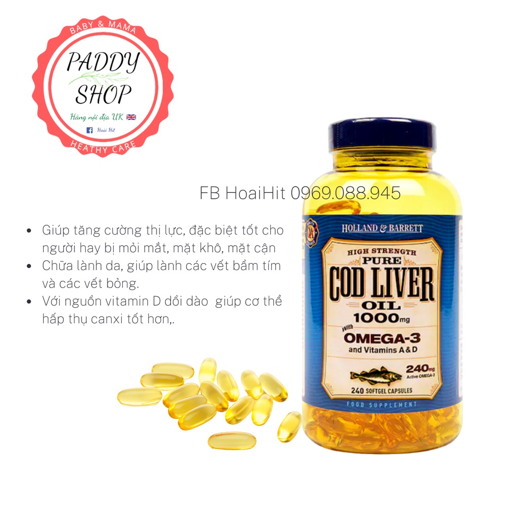 Lợi ích của việc bổ sung vitamin A từ dầu gan cá tuyết Cod Liver Oil là gì?
