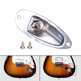 Yoo Cho Đàn Guitar Điện Thuyền Jack Đĩa Jack Ổ Cắm Lỗ Kết Nối Cho Strat Đàn Guitar Thay Thế Một Phần Bạc / Đen / G