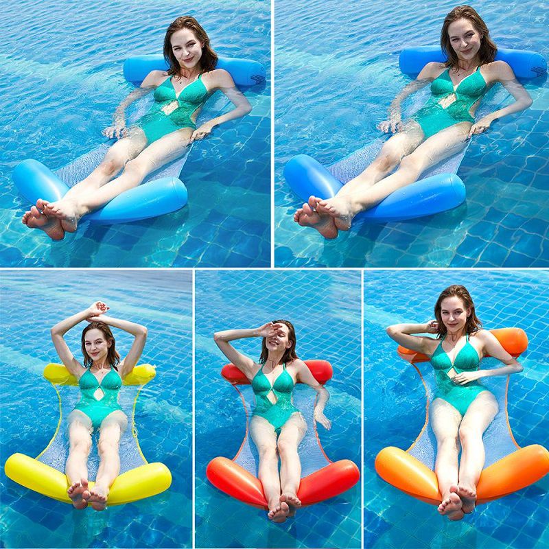 Bơm Hơi Nổi Võng Nước Phao Bể Bơi Lounge Ghế Ngủ Bơi Mùa Hè