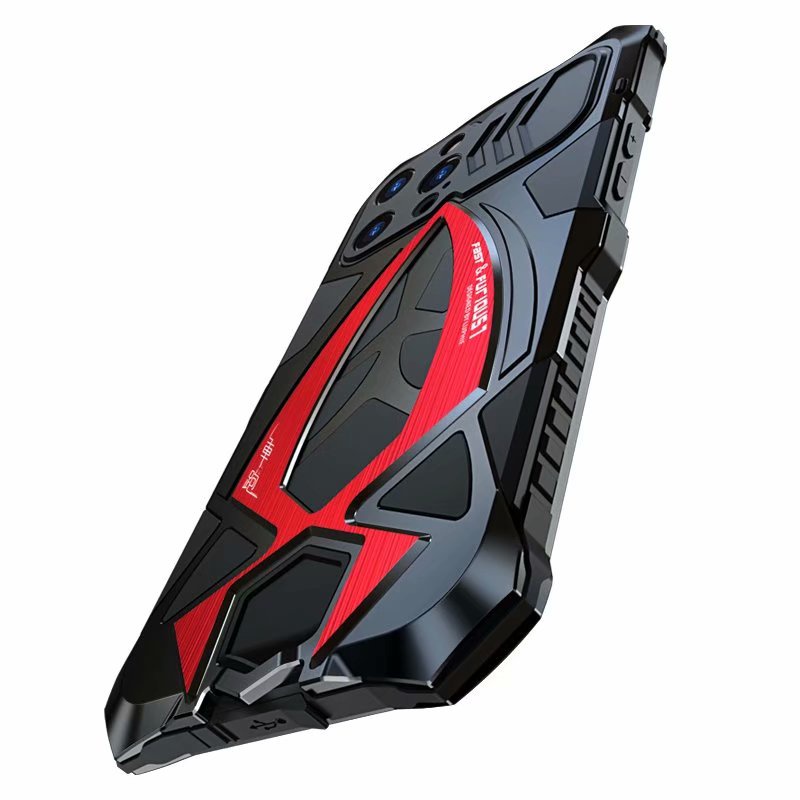 360 Full Chống Sốc Kim Loại Ốp Lưng Tương Thích Cho iPhone 16 15 13 Pro MAX 13 Mini 12 Pro 11 8 7 14 Plus Ốp Lưng Điện Thoại Nhôm Lai Cao Su Tác Động Giáp Bao 15 Pro