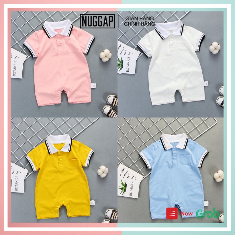Bodysuit cho bé trai bé gái, Bộ Body cho bé trai bé gái Basic Nuggap