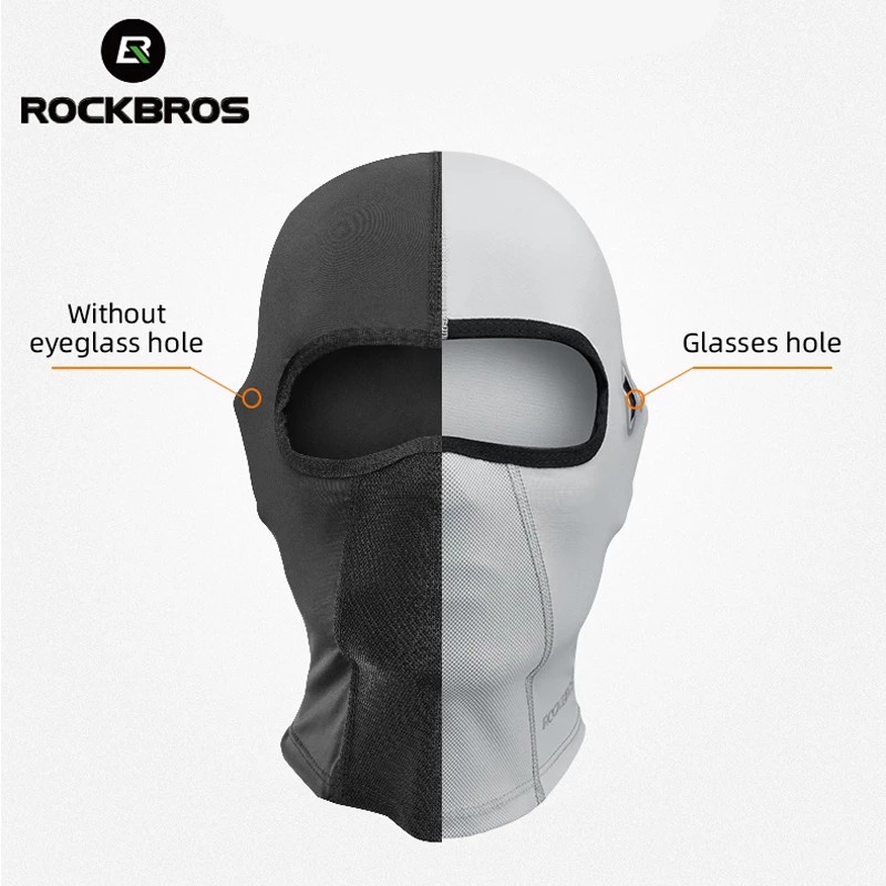 Mặt nạ đi xe đạp ROCKBROS - Giữ mát với mặt nạ thoáng khí và tái sử dụng để chống nắng