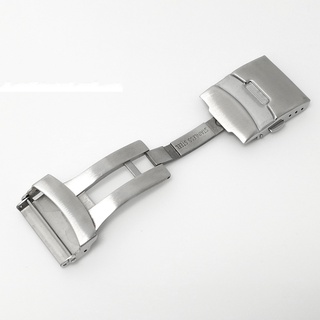 Dây Đeo Đồng Hồ Bằng Thép Không Gỉ Dày 1.2M 18/20/22/24Mm Màu Bạc/Đen