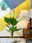 Cây giả - cây lan ý giả cao 1m decor màu đỏ/trắng
