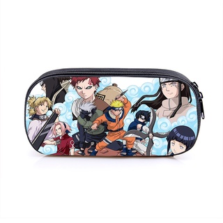 GC9 Naruto Haruno Sasuke Anime Hộp Đựng Bút Chì Túi Văn Phòng Phẩm Dung Tích Lớn In Dây Kéo Học Sinh Dễ Thương Lưu Trữ B