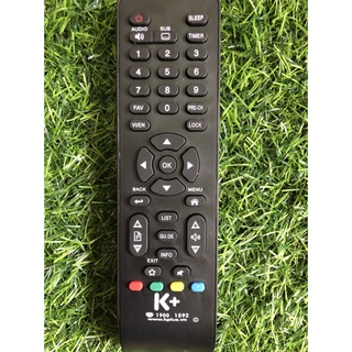 Điều khiền đầu thu K+ 19001592 hàng tốt theo máy -Remote đầu truyền hình sóng mặt đất K+ 19001592 -tặng kèm pin
