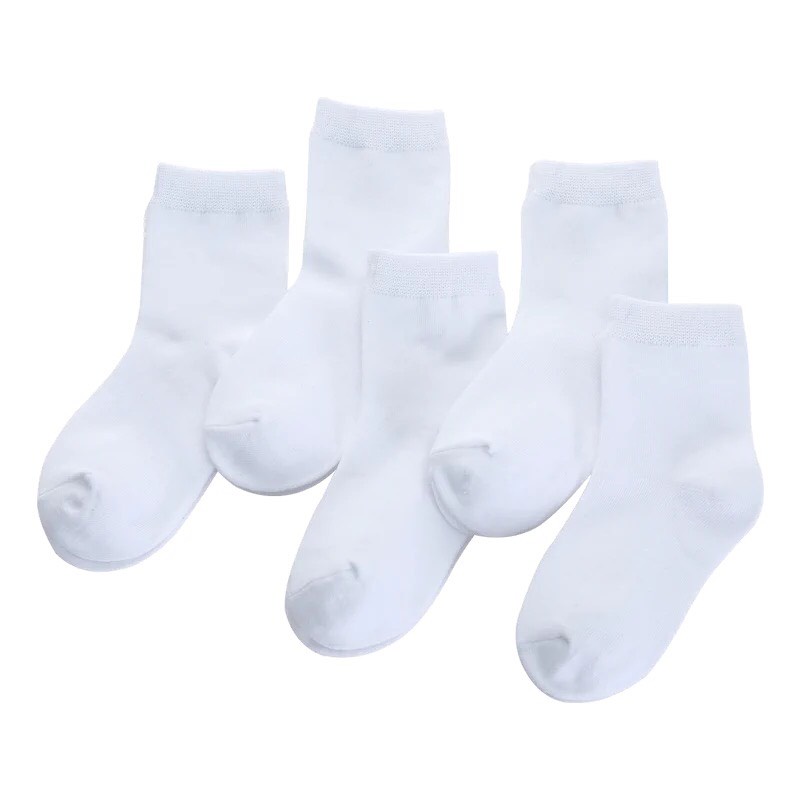 Tất vớ nam nữ cổ ngắn 3B trắng học sinh phong cách Hàn Quốc [ảnh thật]