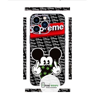 Tấm dán Skin Mặt Sau Micky FULL VIỀN Dành Cho 13prm , 12prm , 11prm , x , xsm , ip11 , ip12 , ip13 - FukiShop