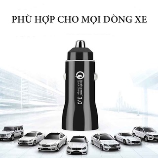 Tẩu Sạc Nhanh Ô Tô 36W Hỗ Trợ QC – PD, PD 18W Và Cổng USB QC3.0 Sạc Nhanh