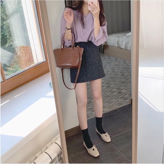 Áo Sơ Mi Nữ Dài Tay Dáng Rộng Phong Cách Hàn Quốc Baju Baju Wanita Lengan Panjang Hàng Mới Có Sẵn