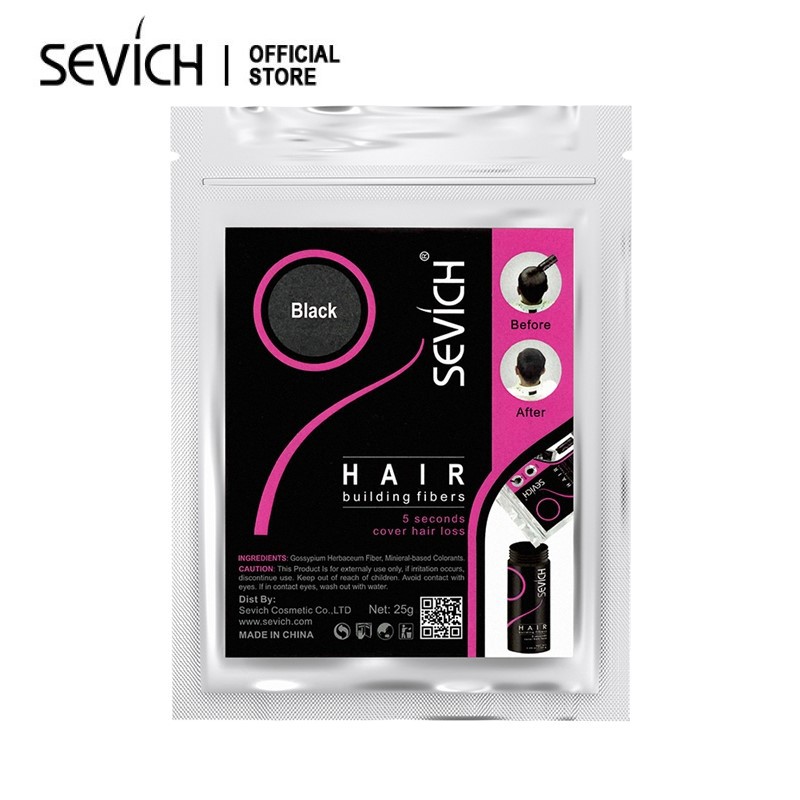 SEVICH  Sợi Tăng Cường Tóc 25g Keratin Dày Xây Dựng Sợi Đổ Lại Rụng Tóc Tự Nhiên Chất Làm Đầy Bột Tóc